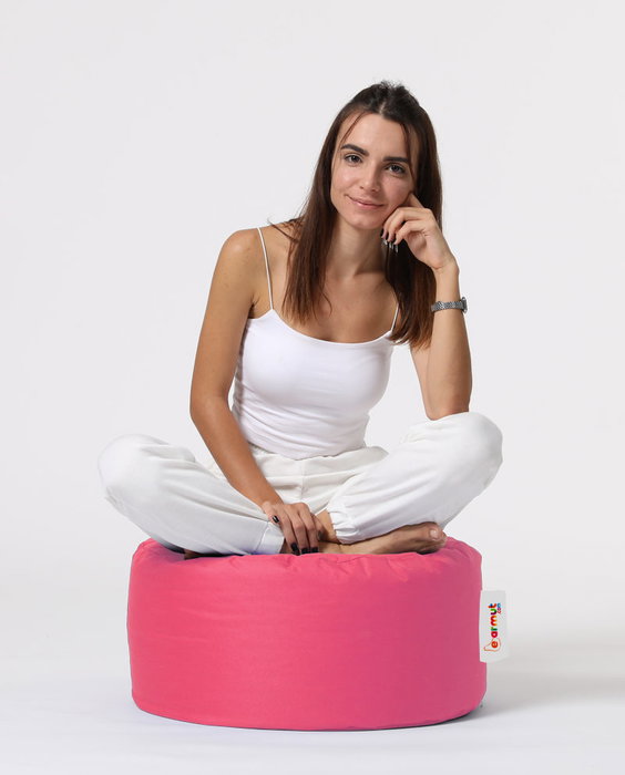 Atelier Del Sofa Puf de Jardín Redondo - Rosa